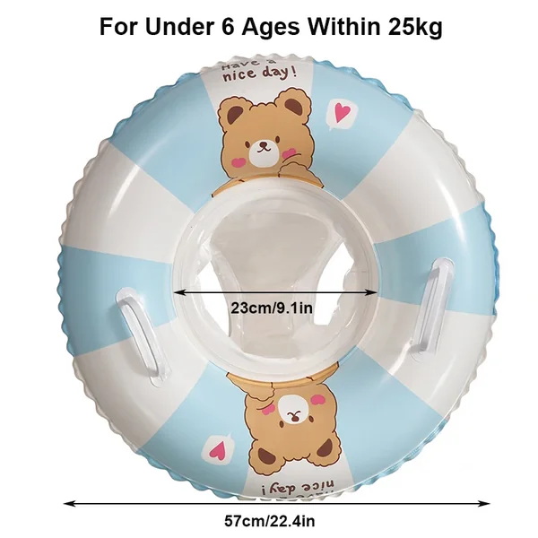 1Pcs Swim Tube Pool Float Inflatable Swim Ring For Summer Beach Water Play Swimming Seat Ring ﻿ ﻿ ﻿