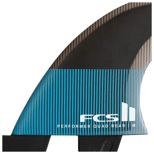 Ailerons Surf Fcs II Performer PC Tranquil Blue Quad Rear Fin