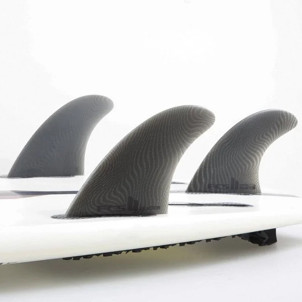 Ailerons Surf Fcs II Reactor Neo Glass Eco - 3 Dérives - Medium