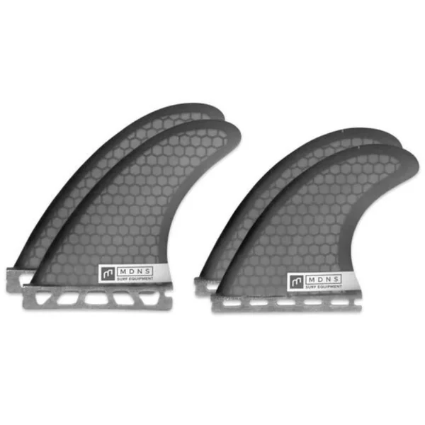 Ailerons surf Quad MADNESS Honeycomb Futures 5" Black - Vitesse & Contrôle Quad