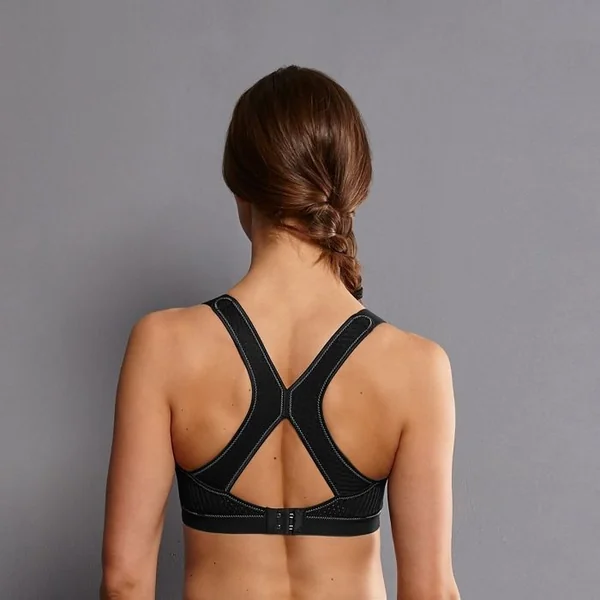 Anita Active - Soutien-gorge de sport sans armature X-Back 38 (85) E Noir