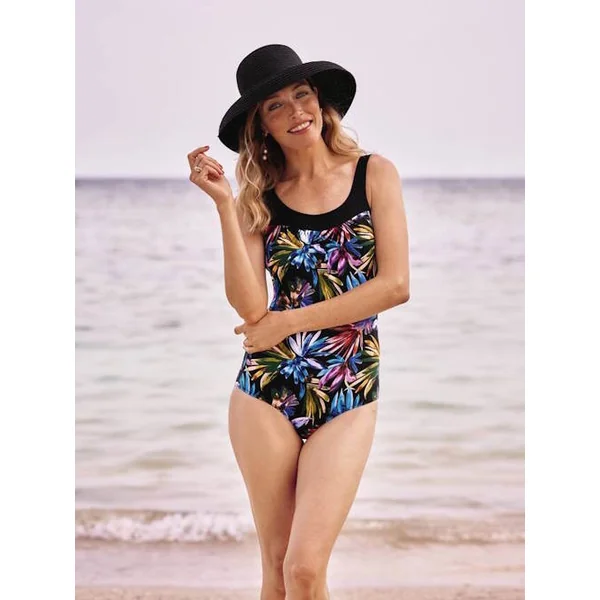 Anita Care Porto noir/print maillots de bain prothétique