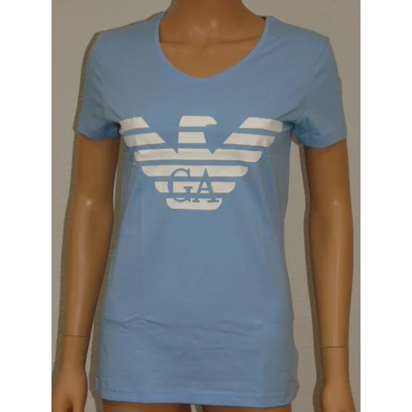 Armani Ladies Logo baby bleu shirt