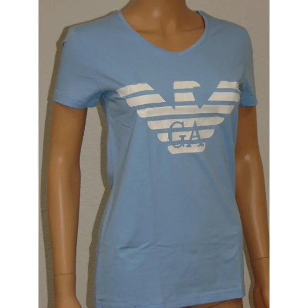 Armani Ladies Logo baby bleu shirt