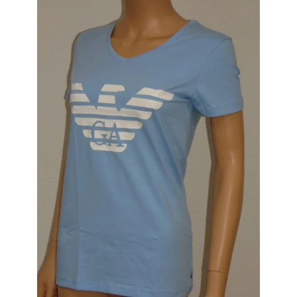 Armani Ladies Logo baby bleu shirt