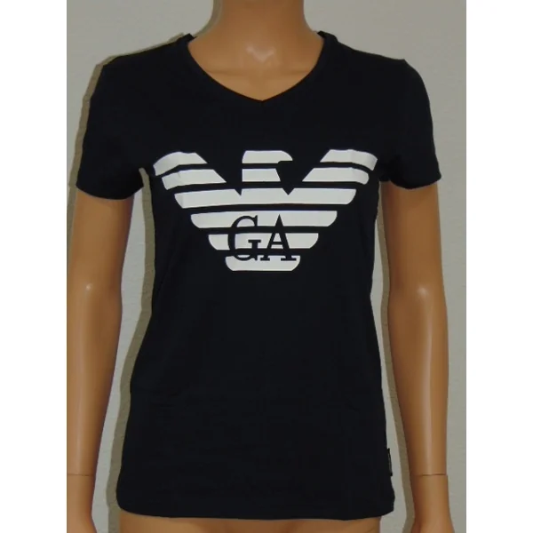 Armani Ladies Logo bleu marine shirt