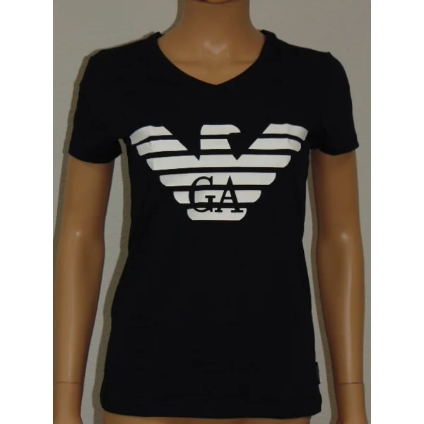 Armani Ladies Logo bleu marine shirt