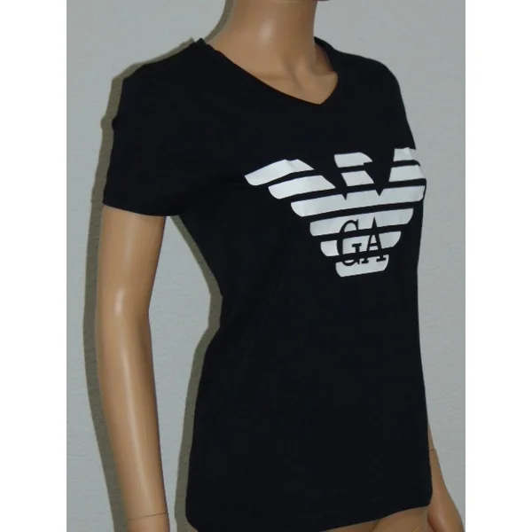 Armani Ladies Logo bleu marine shirt