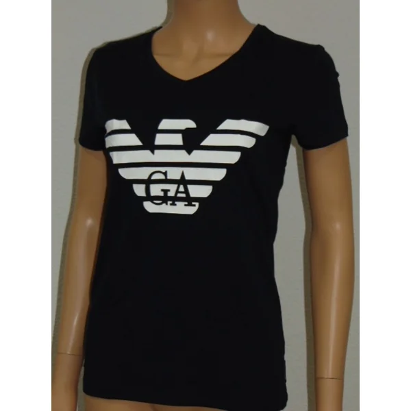 Armani Ladies Logo bleu marine shirt