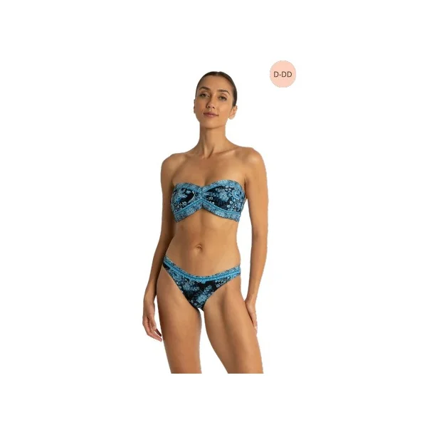 Azura - Haut de bikini bandeau F Noir 10 Alaska