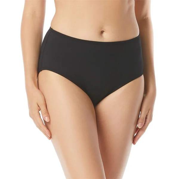 Beach House - Culotte de Maillot de Bain Taille Haute Noir 14