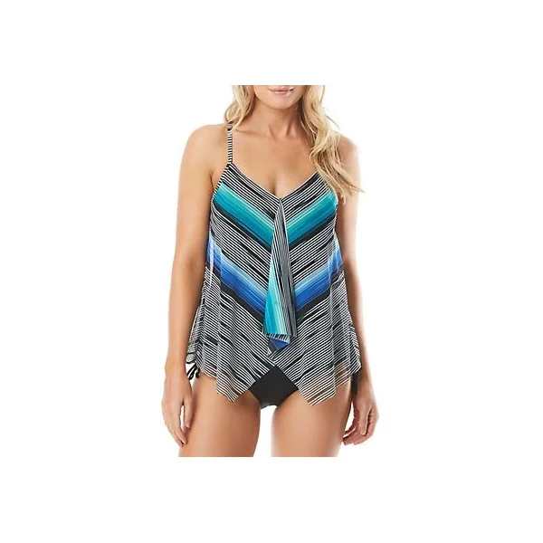 Beach House - Haut de Tankini T-Back Mesh Noir 10