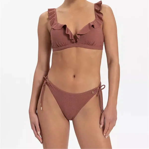 Beach Life - Culotte bikini Rouge shimmer Medium