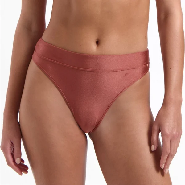 Beach Life - Culotte de bikini brazilian Chocolate Shine Medium