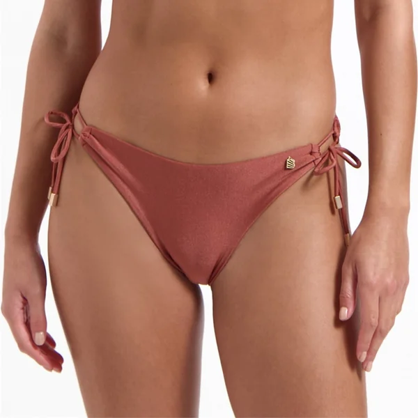 Beach Life - Culotte de maillot bikini Chocolate Shine Large