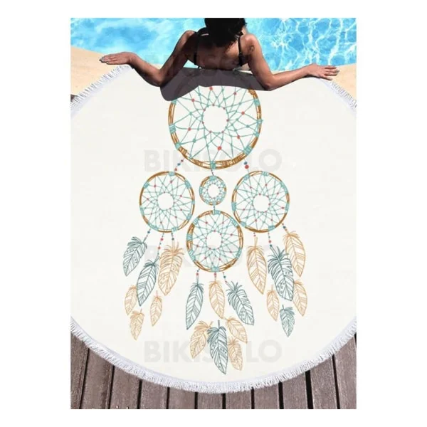 Bikisolo Femme Attrapeur de rêves Boho serviette de plage