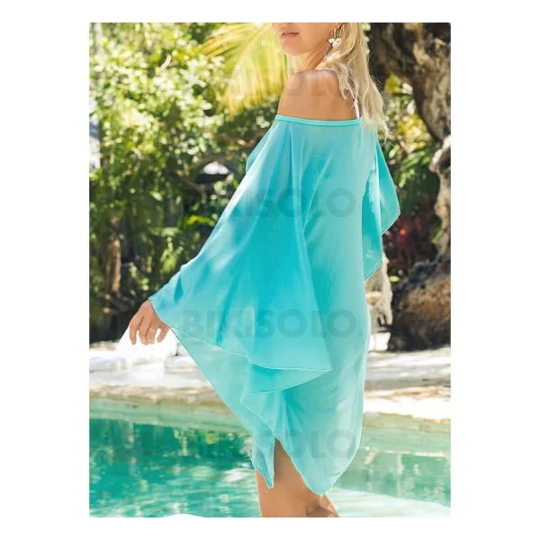 Bikisolo Femme Couleur Unie Sans Bretelle Élégante Frais Tenues de plage Maillots De Bain
