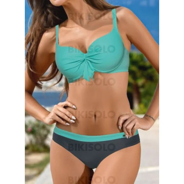 Bikisolo Femme Faire monter Taille naturelle À Bretelles Sexy Classique Bikinis Maillots De Bain