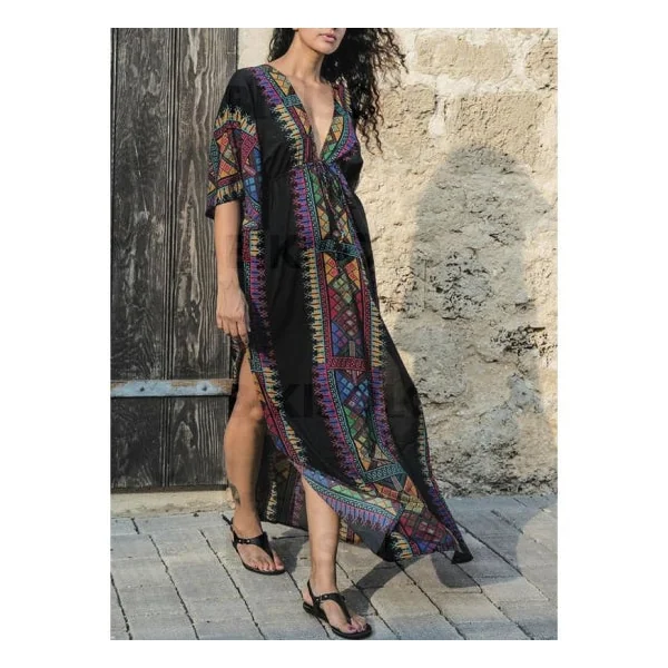Bikisolo Femme Fleuris Col V Bohème Tenues de plage Maillots De Bain