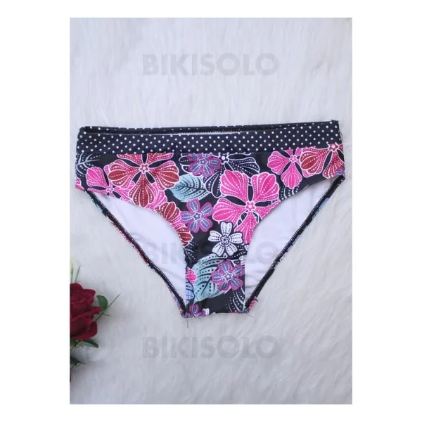 Bikisolo Femme Fleuris Taille Basse Dos Nu Col Rond Sexy Décontractée Bikinis Maillots De Bain