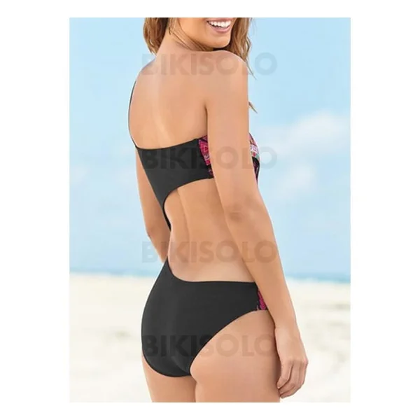 Bikisolo Femme Imprimé Une épaule Attrayant Accrocheur Exceptionnel Une pièce Maillots De Bain