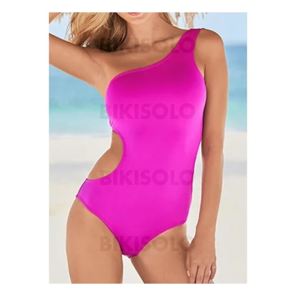 Bikisolo Femme Imprimé Une épaule Attrayant Accrocheur Exceptionnel Une pièce Maillots De Bain
