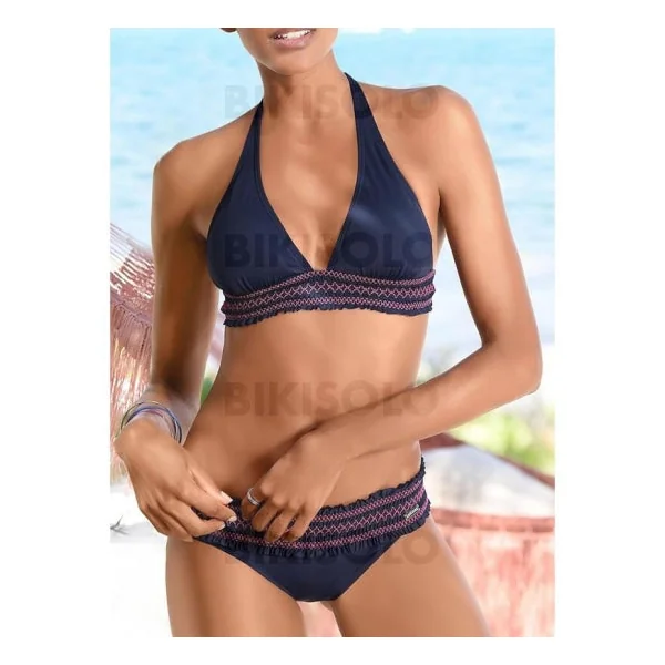 Bikisolo Femme Taille Basse Dos Nu Boho Bikinis Maillots De Bain
