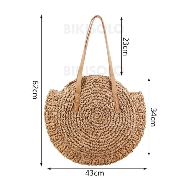 Bikisolo Femme À la mode/Tressé Polyester Sac en bandoulière/Sacs de plage