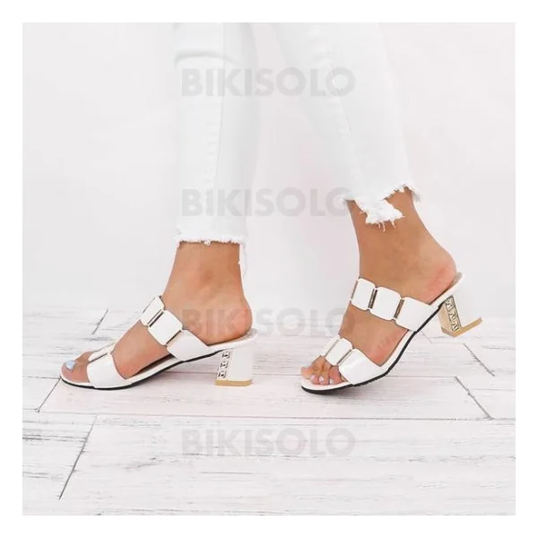 Bikisolo Femmes PU Talon bottier Chaussons avec Autres chaussures