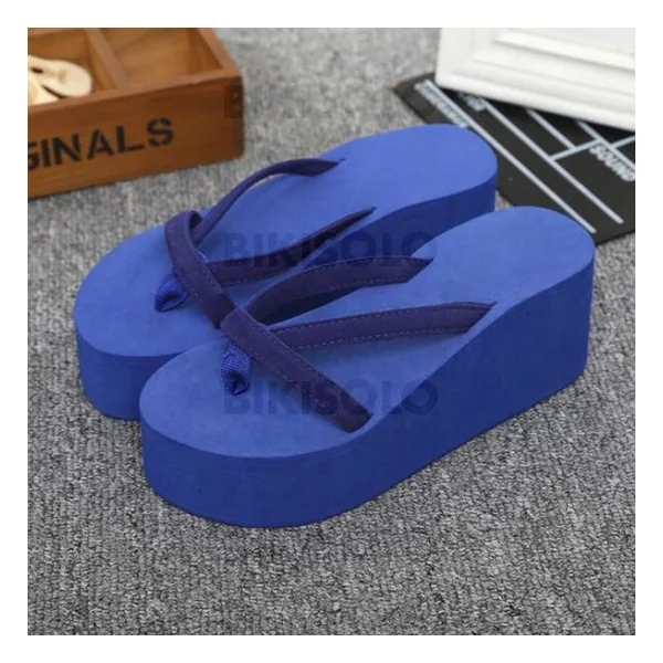 Bikisolo Femmes PU Talon compensé Chaussons avec Autres chaussures