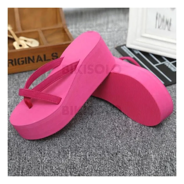 Bikisolo Femmes PU Talon compensé Chaussons avec Autres chaussures