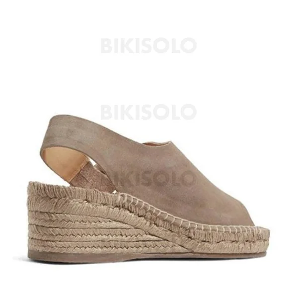 Bikisolo Femmes PU Talon compensé Sandales Compensée À bout ouvert avec Autres chaussures