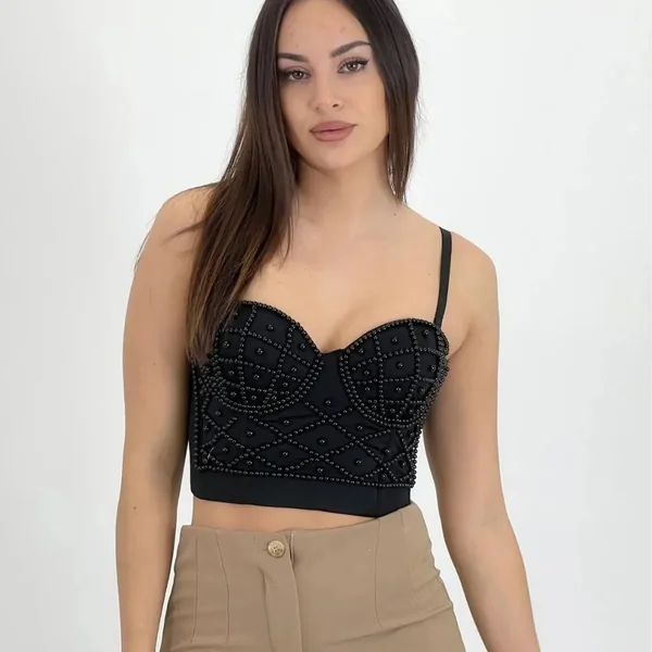 Bustier Perlé Une touche d’élégance
