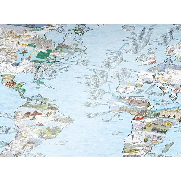 Carte Awesome Maps Carte du Monde Snowtrip Map