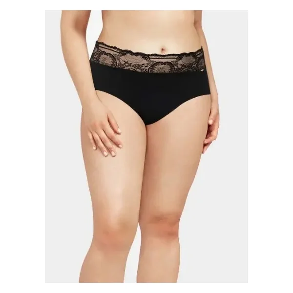 Chantelle Life - Culotte Haute Flux Abondant (M) Noir X-Large Menstruelle