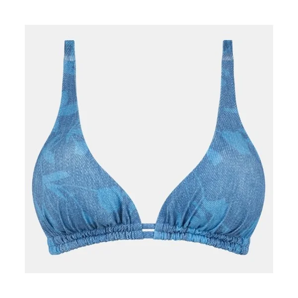 Chantelle Maillots de Bain Easy Pop jeans bleu haut de bikini préformé