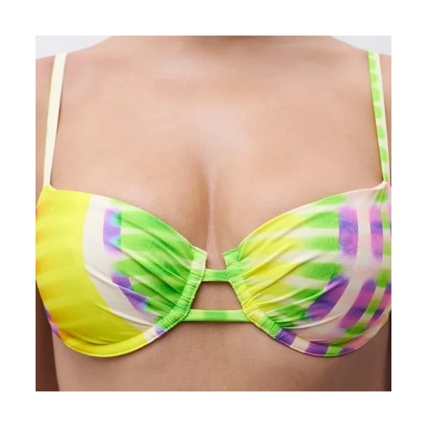 Chantelle Maillots de Bain Easy Pop vert haut de bikini préformé