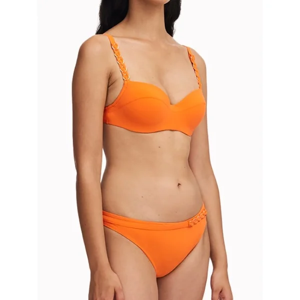 Chantelle Maillots de Bain Emblem orange haut de bikini préformé