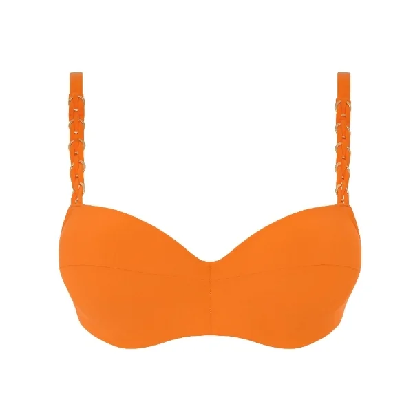Chantelle Maillots de Bain Emblem orange haut de bikini préformé