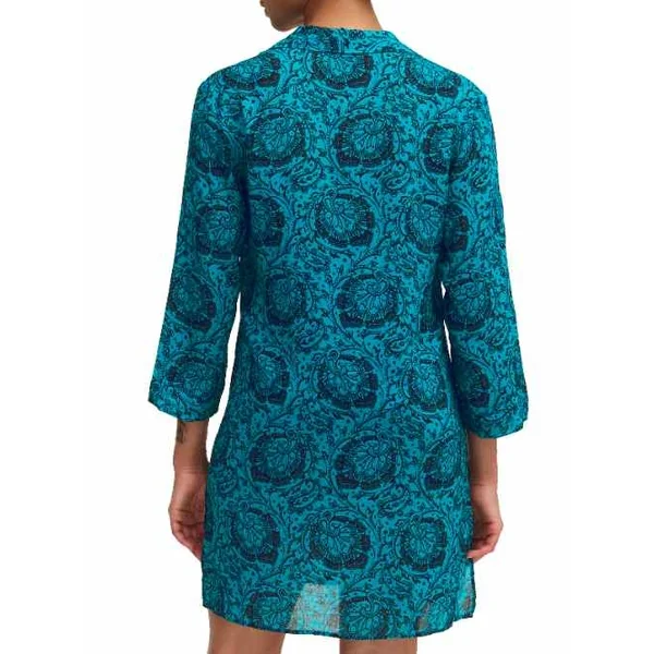Chantelle Maillots de Bain Flowers bleu tunique