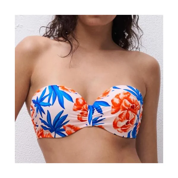 Chantelle Maillots de Bain Sauvage blanc/print haut de bikini préformé