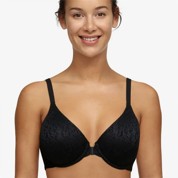 Chantelle - Soutien-gorge moulé enveloppant avec attache en avant 38 (85) F Noir Norah