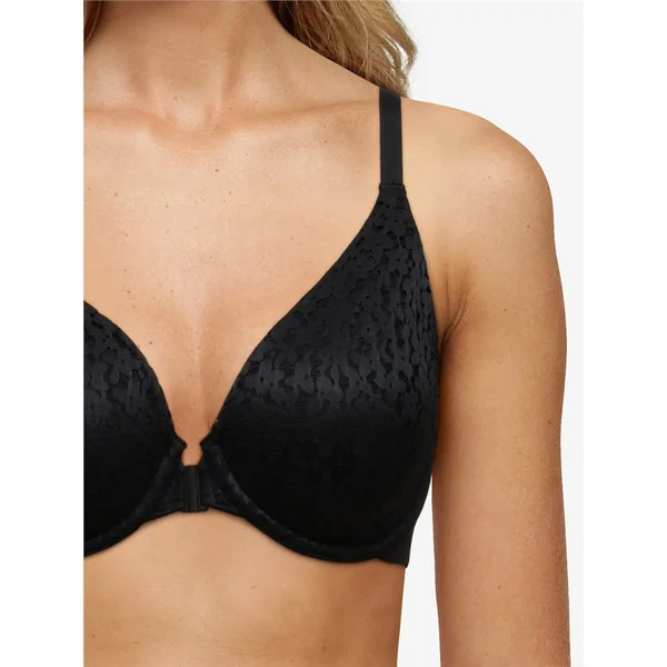 Chantelle - Soutien-gorge moulé enveloppant avec attache en avant 38 (85) F Noir Norah