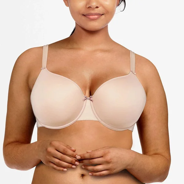 Chantelle - T-shirt bra mousse mémoire 34 (75) E Rose Basic Invisible