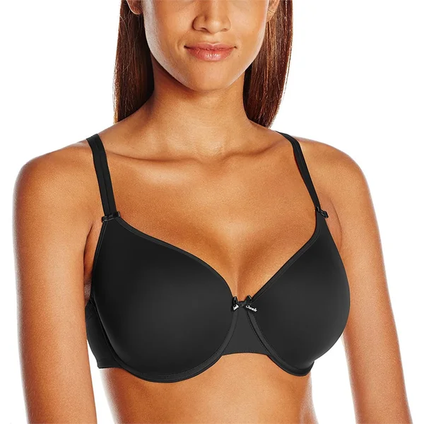 Chantelle - T-shirt bra mousse mémoire 40 (90) D Noir Basic Invisible