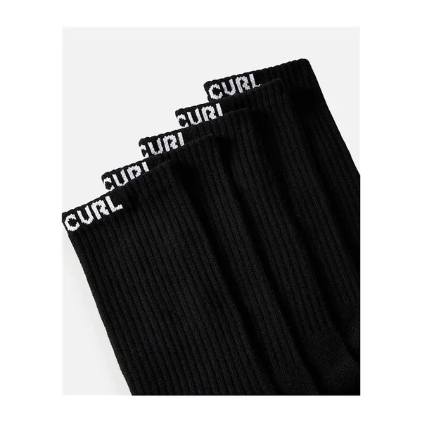 Chaussettes RIPCURL Brand Crew Sock 5-Pk Black