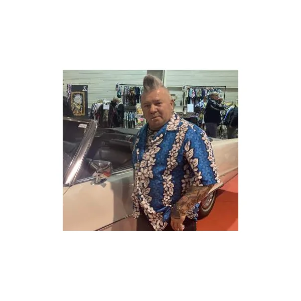 CHEMISE HAWAIIENNE ALOHA REPUBLIC BLUE LEY