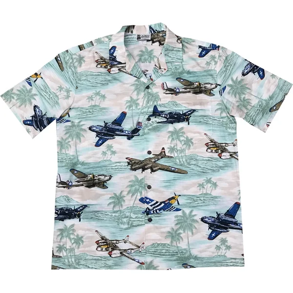 CHEMISE HAWAIIENNE ALOHA REPUBLIC FLY GREEN