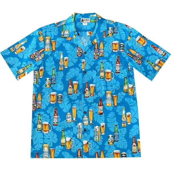 CHEMISE HAWAIIENNE ALOHA REPUBLIC PACIFIC BEER