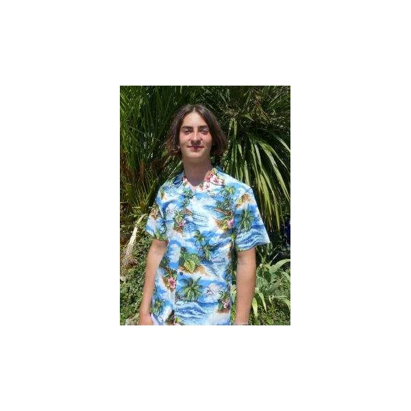 CHEMISE HAWAIIENNE ALOHA REPUBLIC PACIFIC BLUE